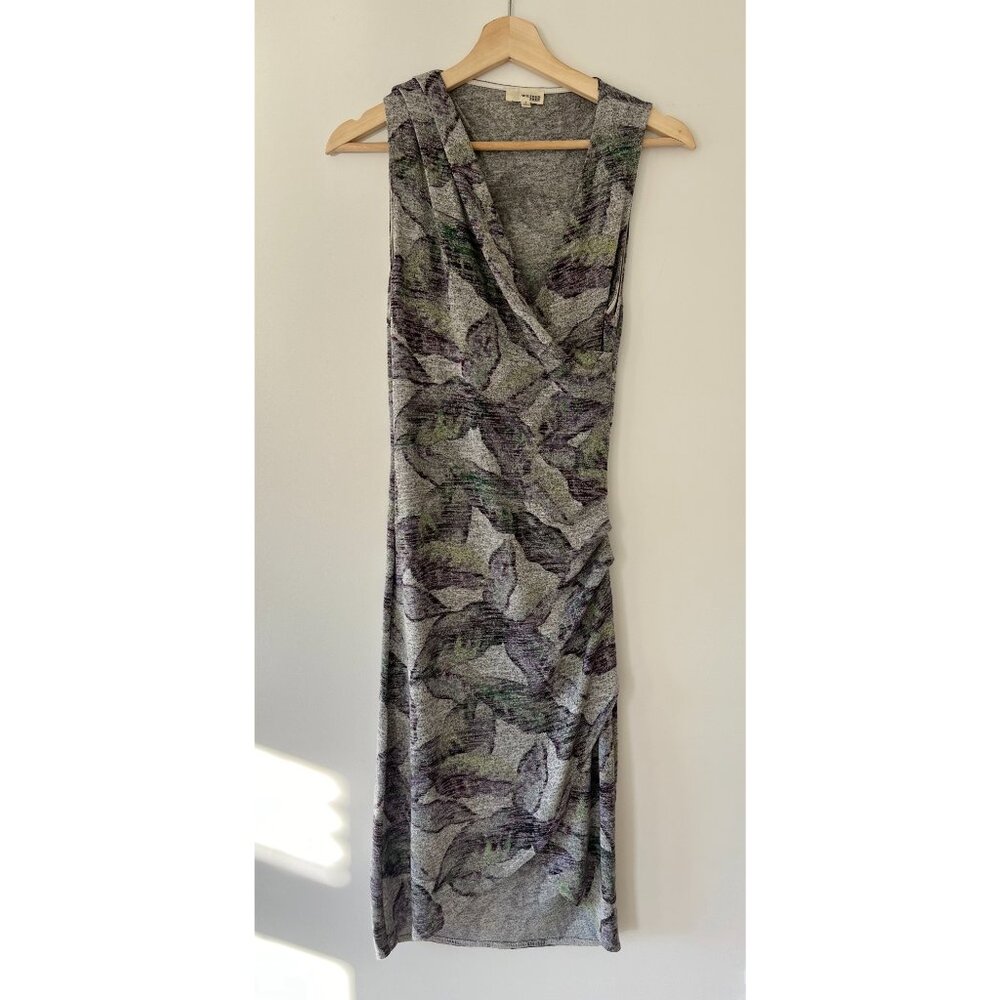 Aritzia Wilfred Free Abstract/Floral Pattern Sleeveless Dress